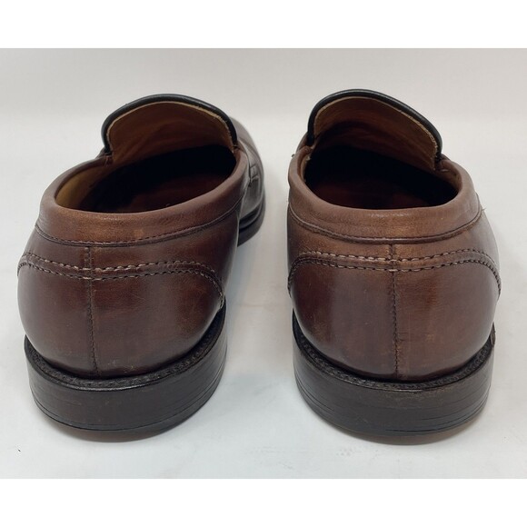 Allen Edmonds Glasgow Dress Shoe Men\'s Size 9.5 D Brown Leather Penny Loafer main image 4